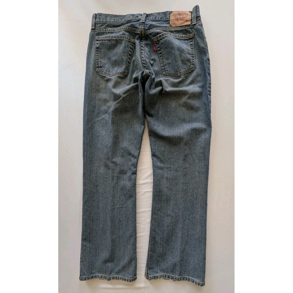 Levi's 527 Low Bootcut Jeans Mens 34x32 Medium Wash Blue Denim Y2K